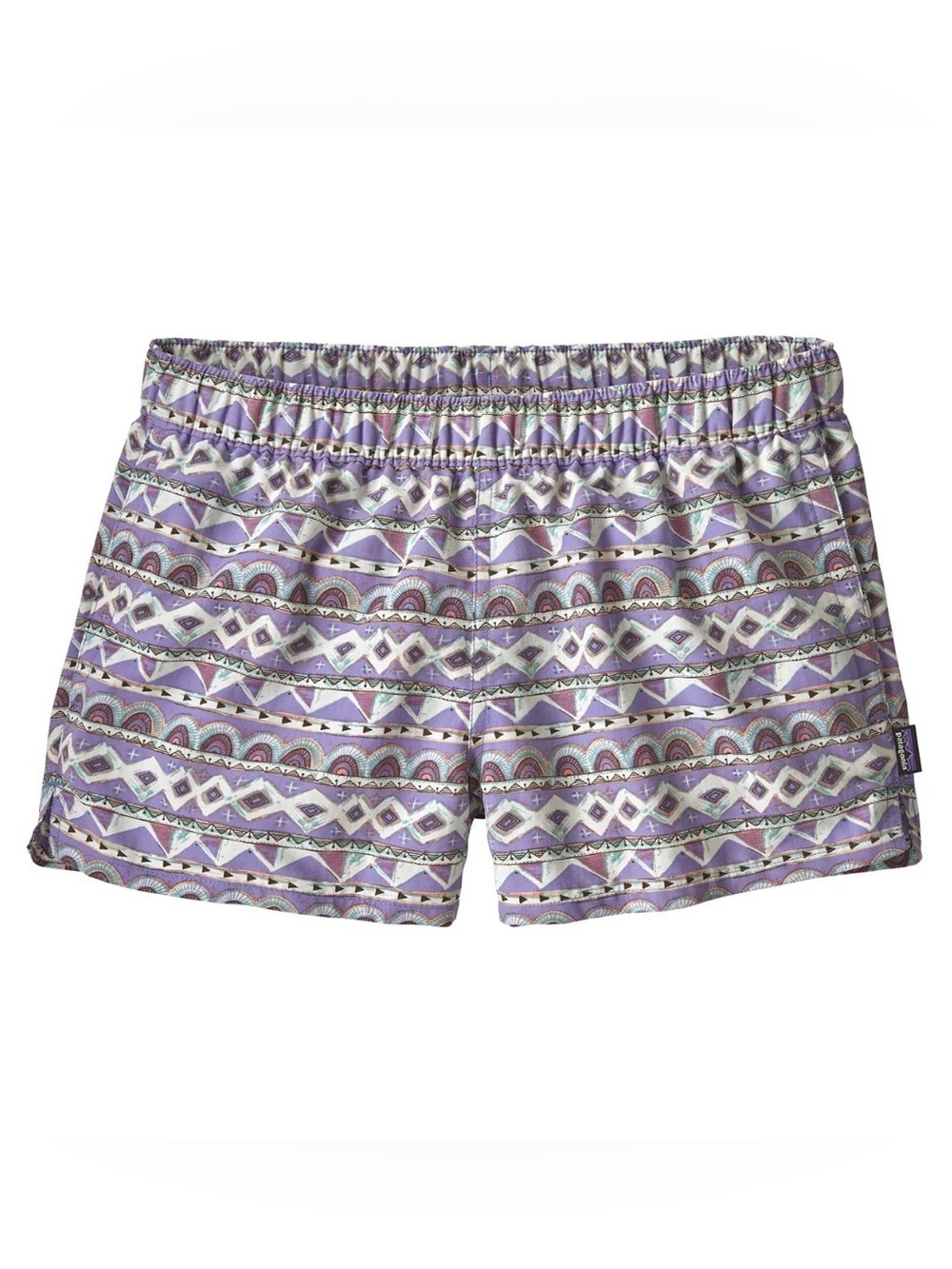 Patagonia Womens Barely Baggies Shorts Purple Southwestern Print Size XS